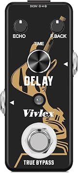 LEF-314 Delay Guitar Effects Pedal Mini Analog Vintage Echo Stompbox for Electric Guitar Bass True Bypass Footswitch