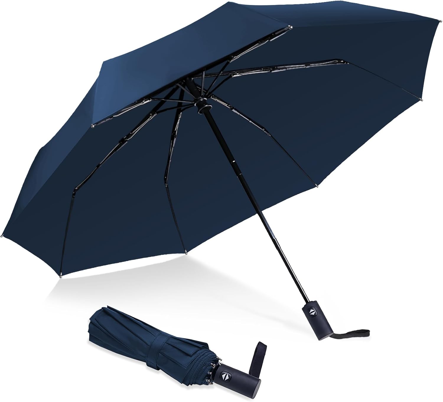 NPCQUN Travel Essentials Umbrella Windproof Compact Collapsible Light, Automatic, Strong and Portable, Wind Resistant Folding Small Umbrella for Rain