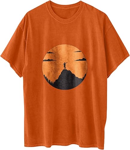 Miniatura 7 de Graphic Oversized Tees for Women Ladies Dressy Casual Print Tunics Short Sleeve T-Shirt Lightweight Comfy Tops