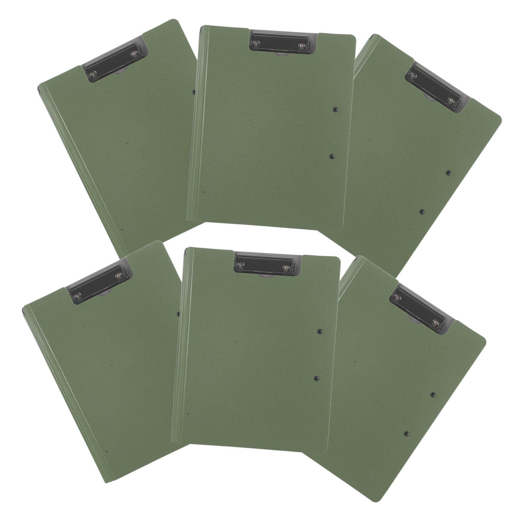 TEHAUX 6pcs Porte-bloc A4 avec Clips Horizontal et Vertical Porte-bloc-notes en Plastique pour Documents et Notes, pour Réunions et Salles de Classe