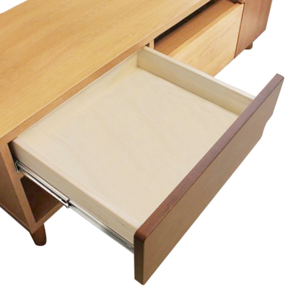 Amazon.co.jp: 大川家具 オスロ TVボード W1350×D420×H480mm