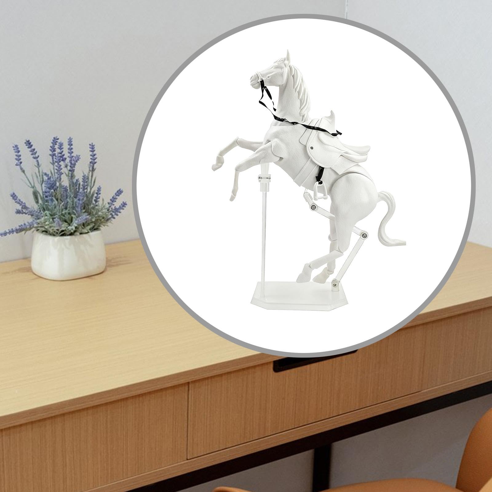 Action Figure di Cavallo con Articolazioni Mobili, Modello di Simulazione Ornamentale