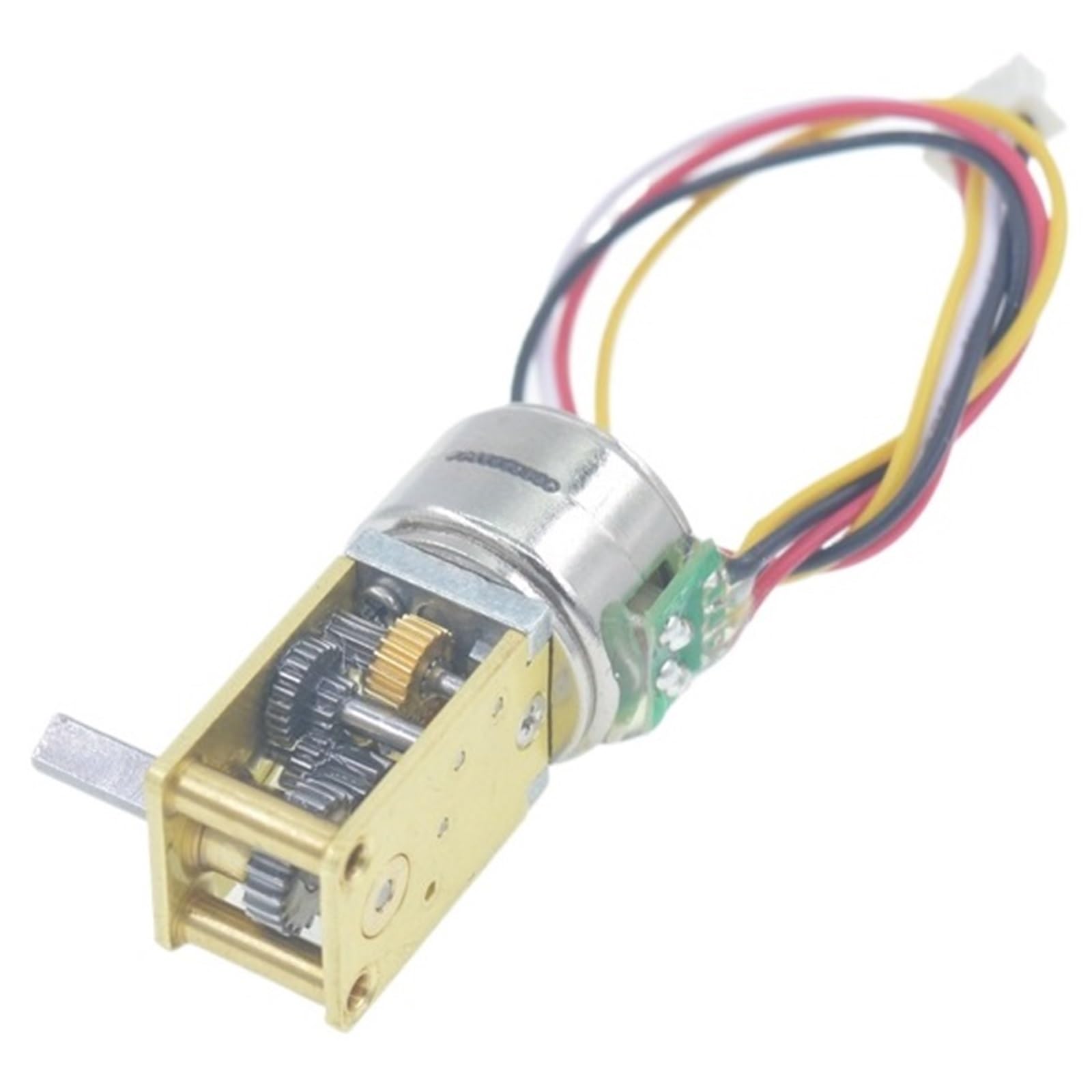 Motore passo-passo brushless con ingranaggio a vite senza fine 1218-15BY Ingranaggio interamente in metallo a 2 fasi a 4 fili con micromotore 5V antipolvere