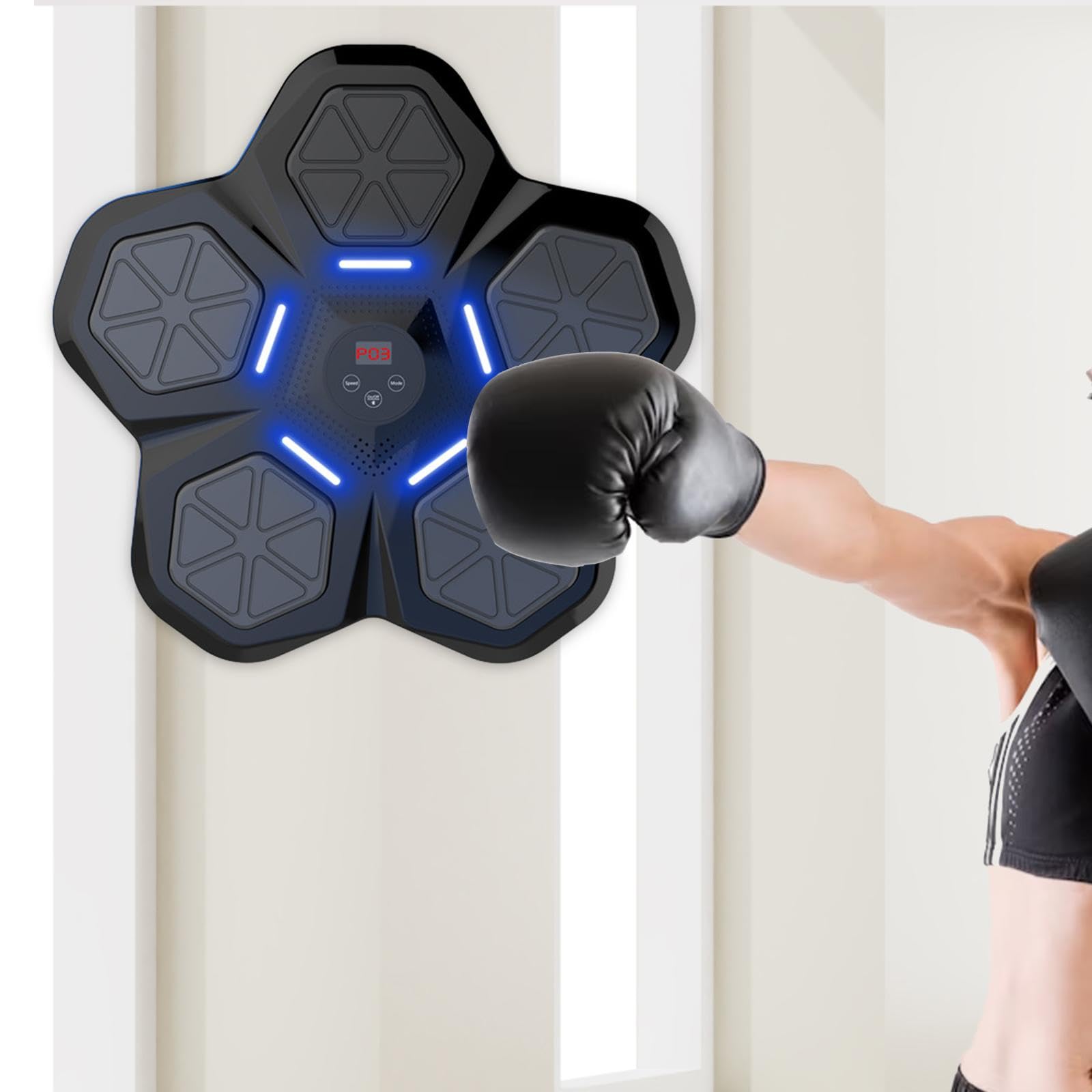 Máquina de Entrenamiento de Boxeo Musical, Entrenador de Boxeo, Bolsa de Arena iluminada RGB, Deportes, música electrónica, Objetivo de Pared para