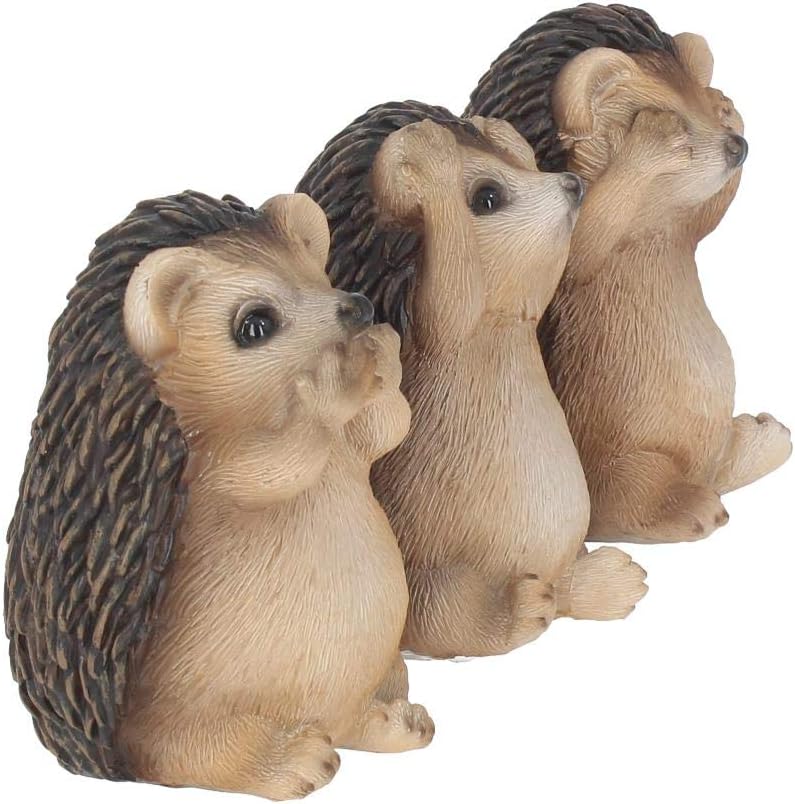 Nemesis Now Three Wise Hedgehogs Figurine 9cm Brown