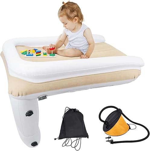 GTDSAOZG Cama de avión para niños pequeños, cama inflable de avión para niños, cama de avión para niños, cama inflable de viaje para niños, se