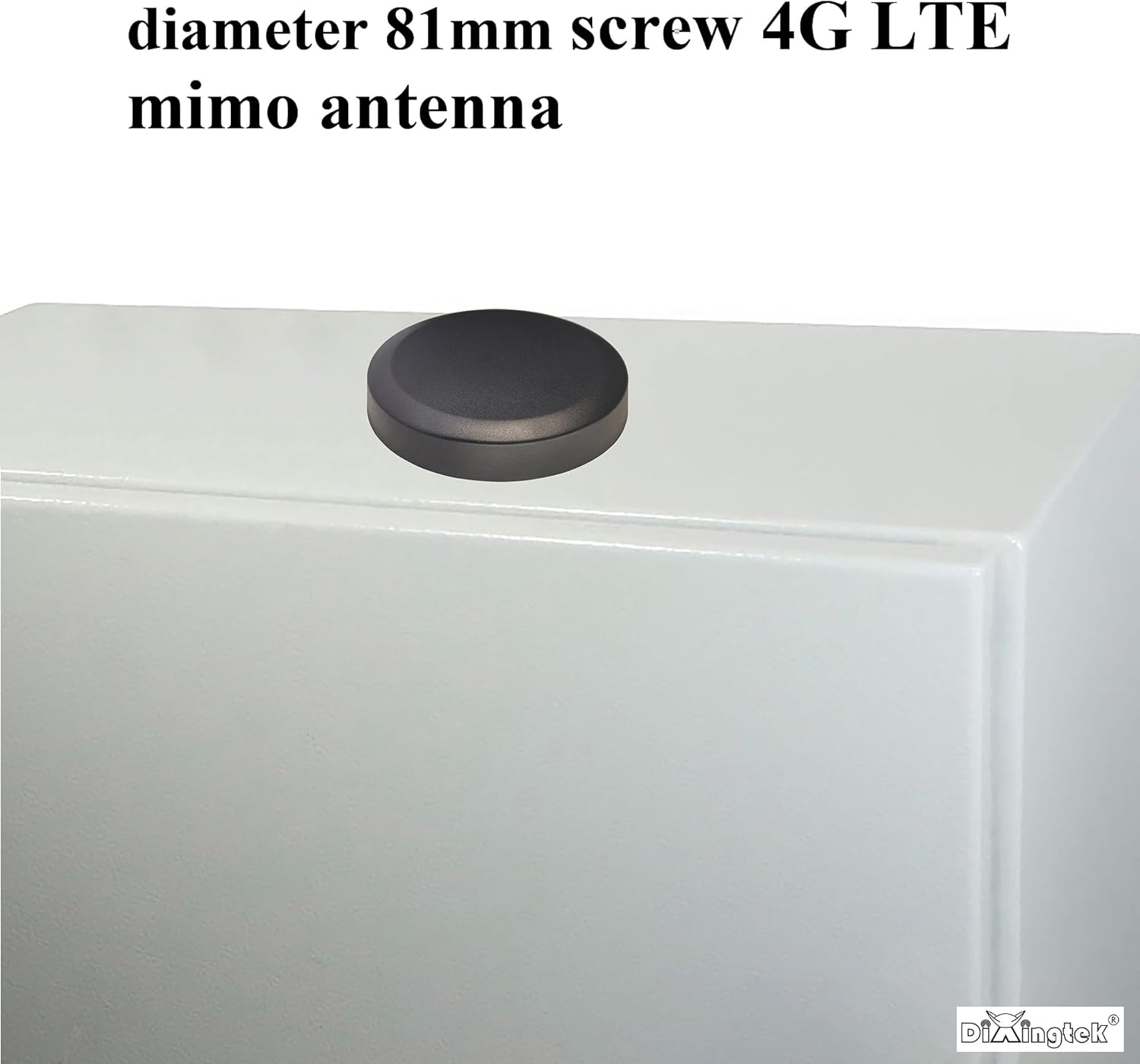 Waterproof 3.2-inch Diameter 6.5ft 4G LTE Outdoor SMA mimo Antenna, Compatible with Router Charging Station Telemetry Oil Gas Vending Machines Kiosks Signage Hole Screw Discotic 4G Antenna