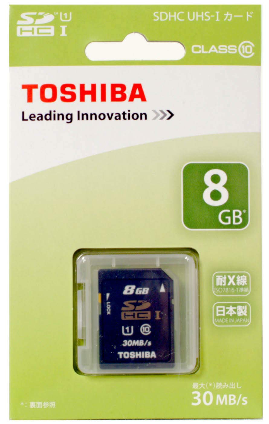 Amazon | 東芝 SDHCメモリーカード 8GB Class10 UHS-I SDAU008G [PC