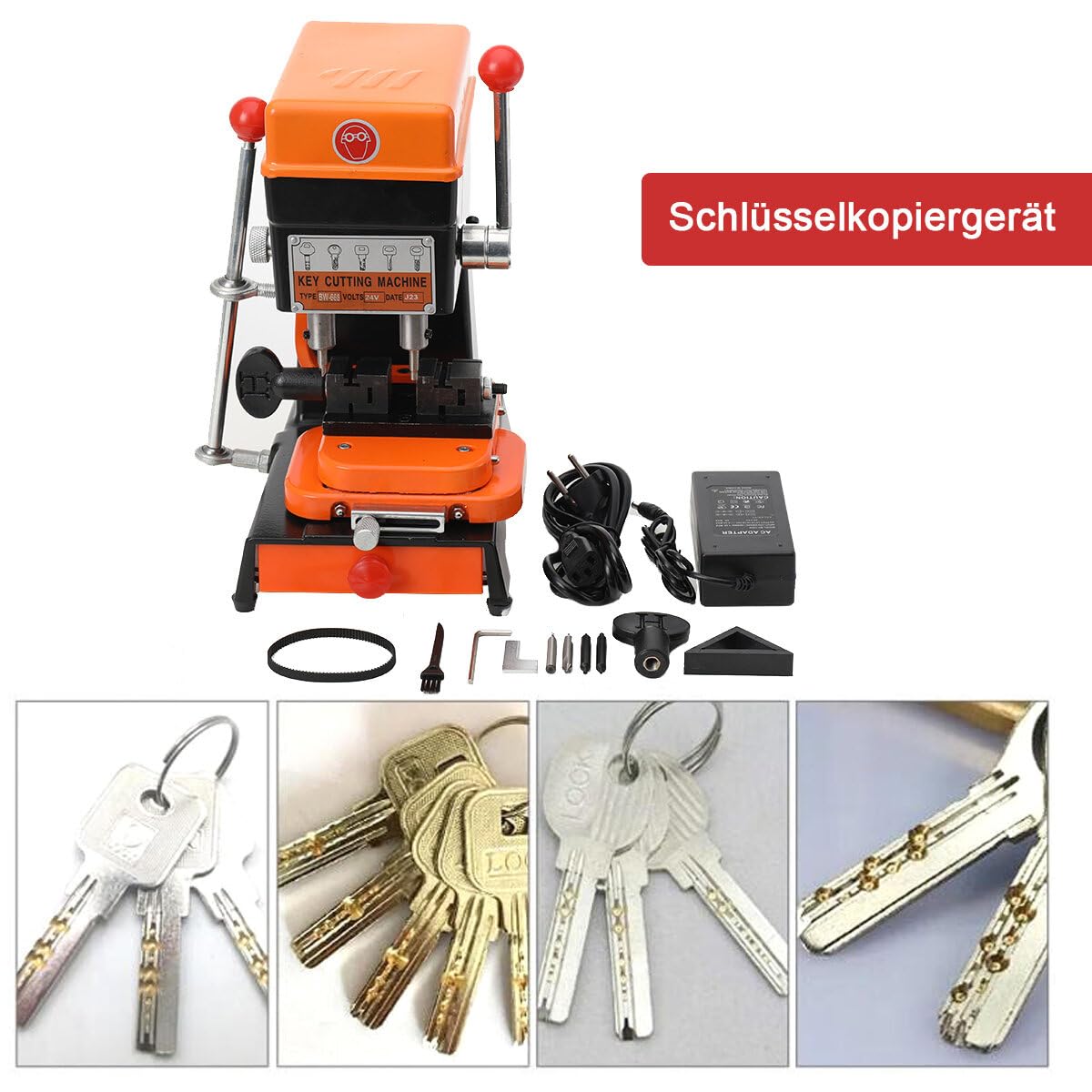 Schlüsselkopiermaschine Schlüsselvervielfältiger Schlüsselfräse Maschine Säulenbohrmaschine Automatische Schlüsselkopiermaschine Professionelle Schlosser Werkzeug Universal 220v 110v
