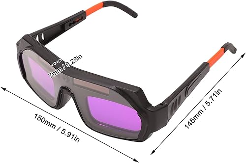Miniatura 2 de Gafas de soldadura de oscurecimiento automático Gafas de soldadura con energía solar Gafas de soldadura de protección de seguridad Casco de máscara
