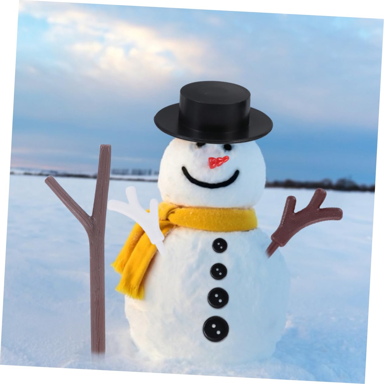 Cabilock 2 Sätze Handgefertigte Accessoires Weihnachtsschneemanngirlande Schneemann-bastelbedarf Winterdeko Weihnachts Party Weihnachtsschneemann Bausatz Selber Machen 302 Stück * 2