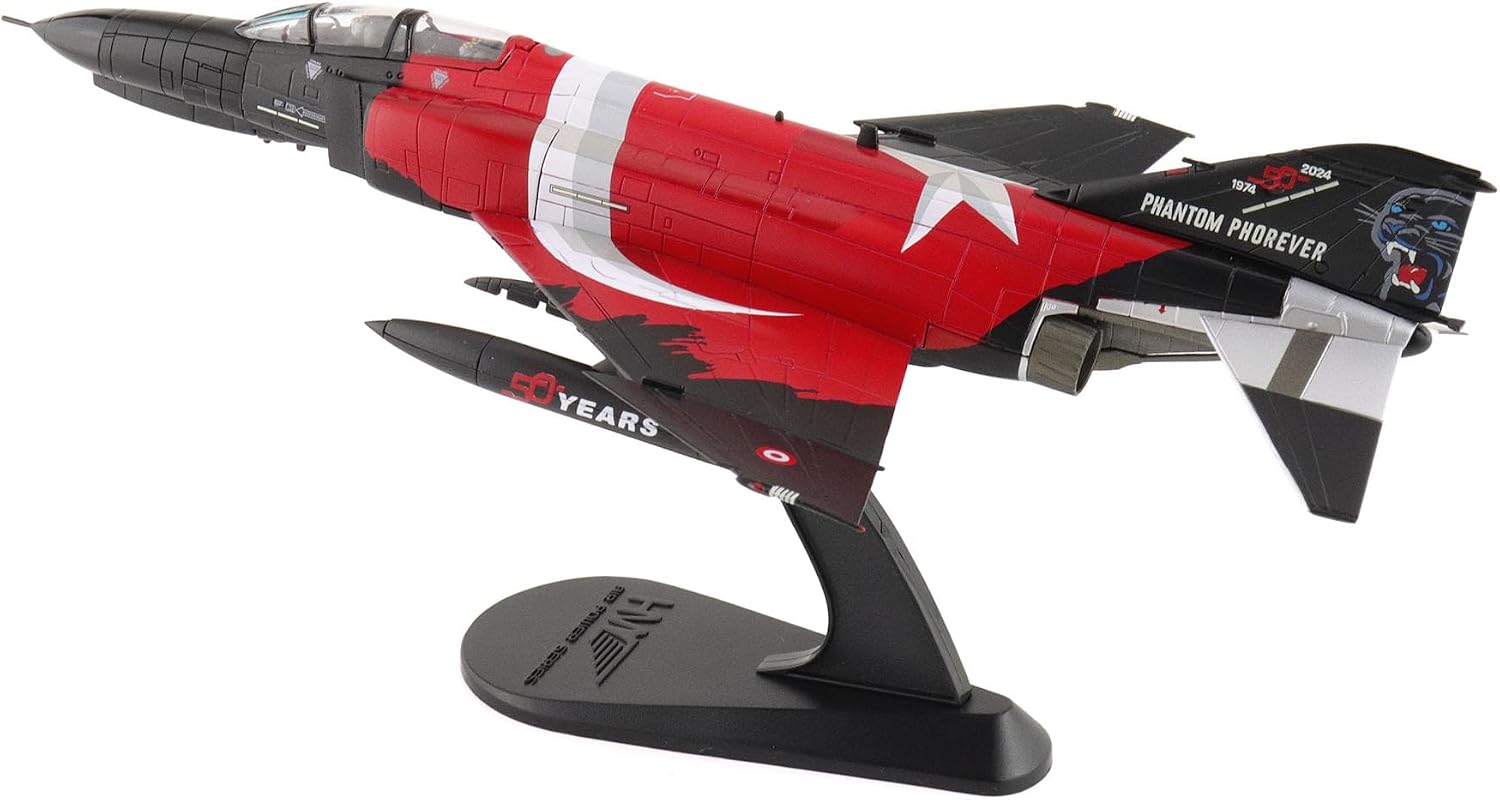 Hobby Master | 1:72 Scale Diecast Military Aircraft Replica | F-4E 50th Years of Turkish AF 77-0303, Turkish Air Force, Nov 2024 | Model HA19079