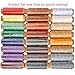 JANYUN 792 Yards 24 Colors Leather Sewing Waxed Flat Cord Thread for Leather Craft DIY Supplies,Each of 33 Yards