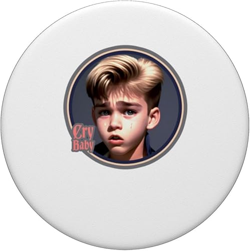 Miniatura 3 de Cry Baby Logotipo gráfico para amigos hipster renacentistas, PopSockets intercambiables PopGrip