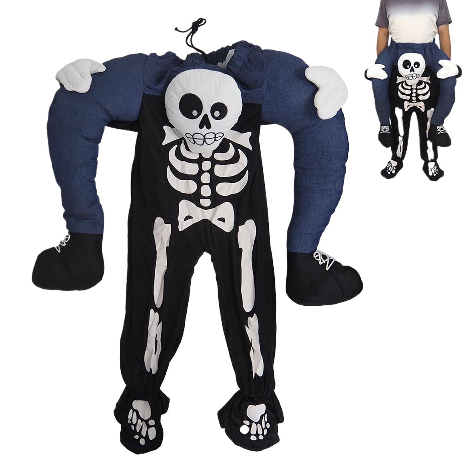 Strój Na Halloween Dla Dorosłych Przykuwające Uwagę Przebranie Z Garbem | Strój Cosplay Szkielet Dla Dorosłych Na Urodziny, Przedstawienie, Spotkanie, Pokaz Szkolny, Dla Kobiet, Mężczyzn,