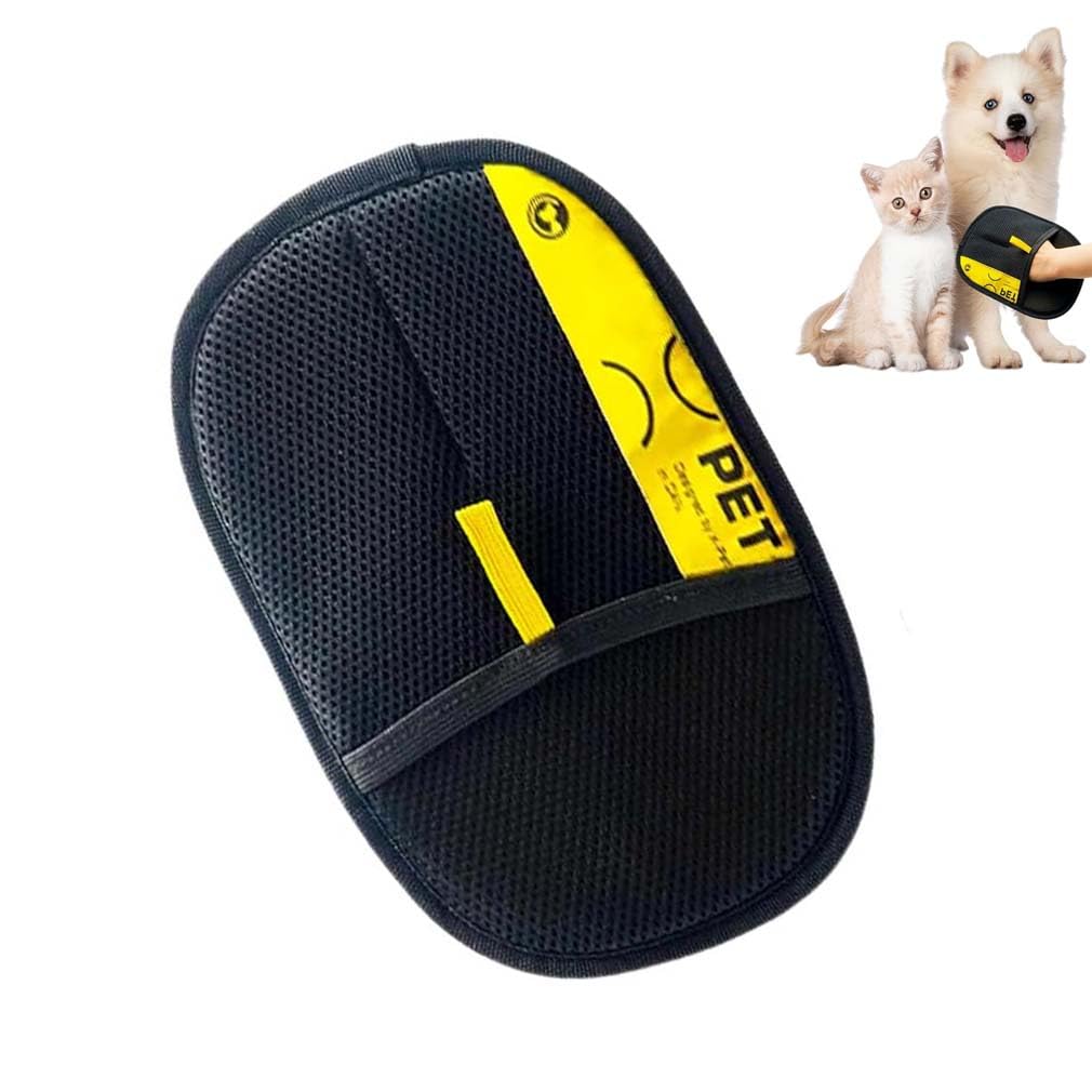 LUCKKY CeleryPets Double Sided Grooming Glove, Pet Grooming Gloves, Cat Grooming Gloves, Upgrade Efficient Pet Hair Remover Gloves, Dog Washing Gloves, Soft Pet Grooming Gloves