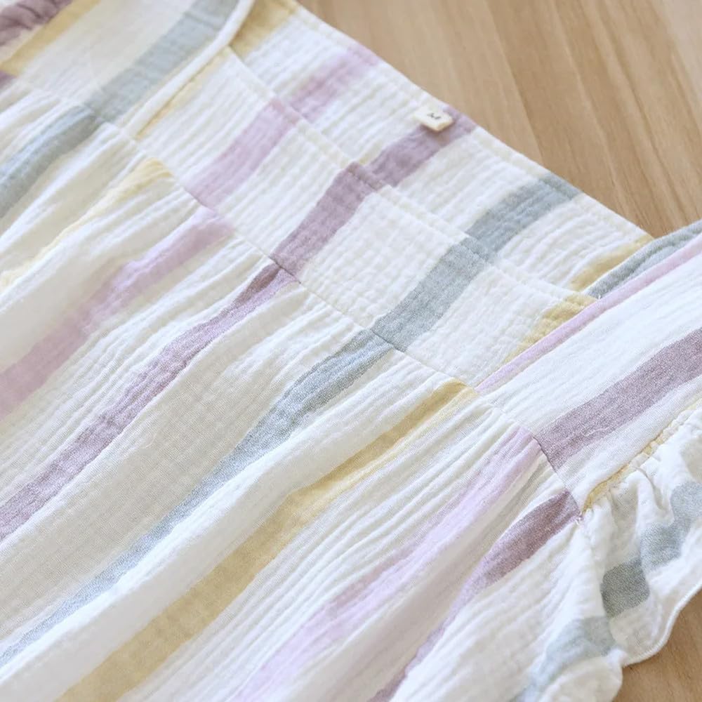 Camisón para Mujer - Falda para Dormir De Verano para Mujer, Falda con Tirantes De Crepé De Algodón, Camiseta Sin Mangas Suave Y Cómoda, Vestido para Casa para Mujer