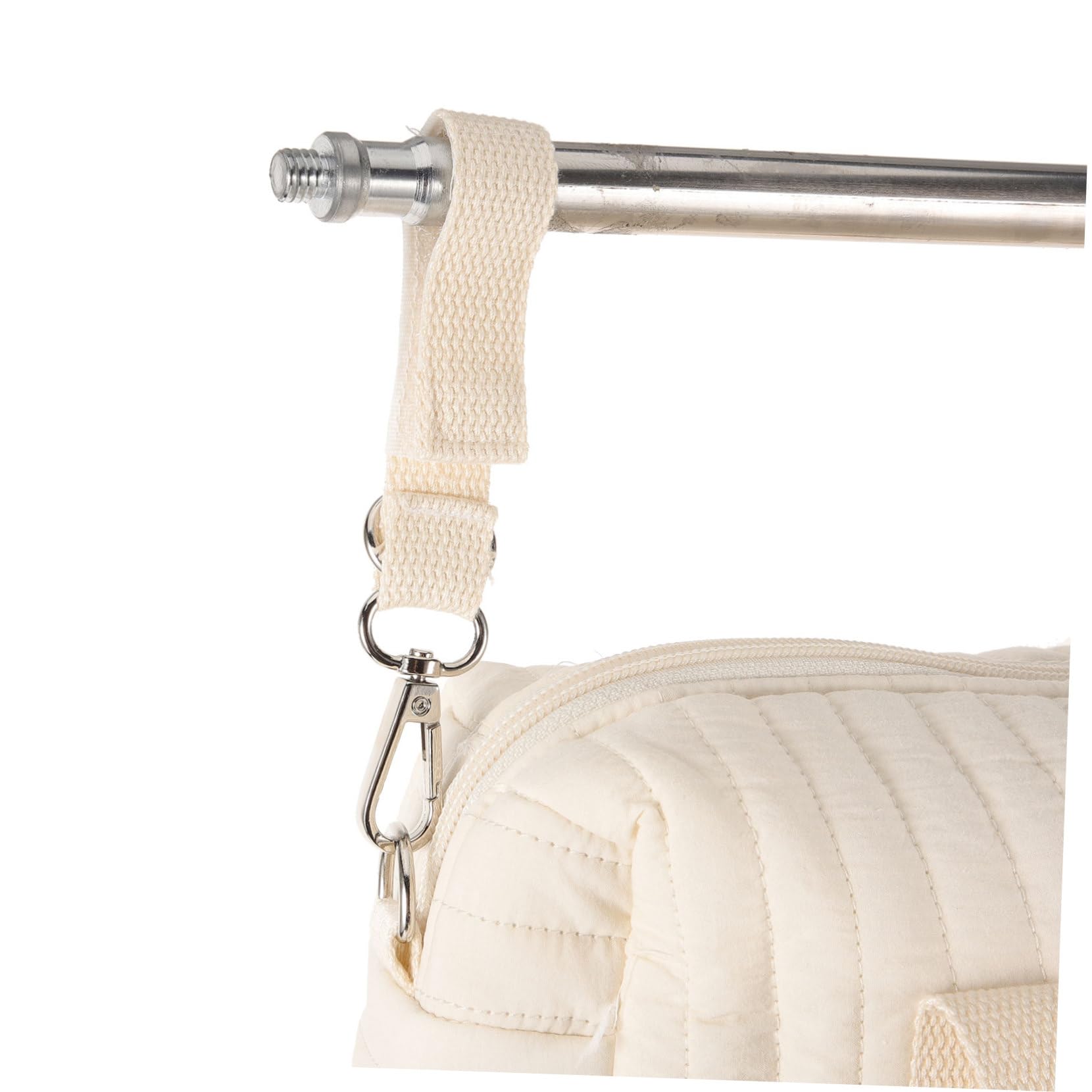 Borsa per Pannolini in Cotone Ricamato, Portatile, Doppia Tracolla, Si Aggancia al Passeggino, per Viaggio e Contenere Pannolini