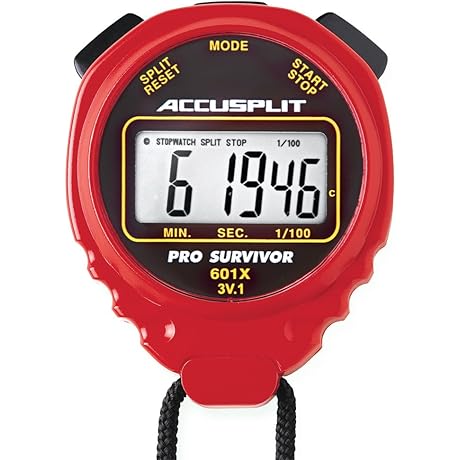 ACCUSPLIT Pro Survivor - A601X Stopwatch, Clock, Extra Large Display: The Ultimate...