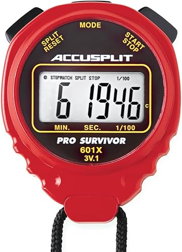 Miniatura 3 de Reloj cronómetro Accusplit Pro Survivor A601X, con pantalla extragrande Negro -,Agua,Azul,Verde,Limón,Lima,Rojo