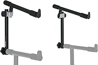 Vista 12 de Gator Frameworks Complemento de tercer nivel para soporte de teclado estilo X, capacidad de peso de 60 libras (GFW-KEY-5100XT)