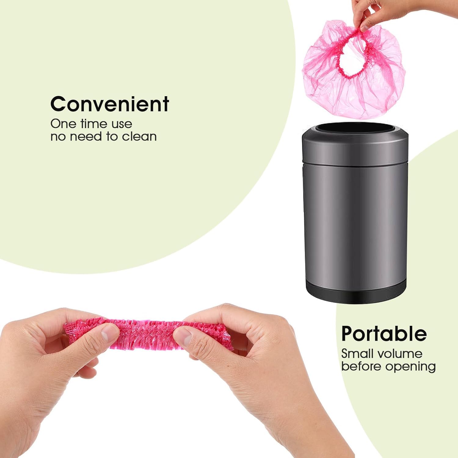 100Pcs Pink Disposable Shower Caps,Shower Caps for Women Plastic Shower Caps Shower Hat Large Shower Cap Elastic Hair Cap for Home Use Hotel Spa and Hair Salon,Bathing Accessories,Personal Care 3