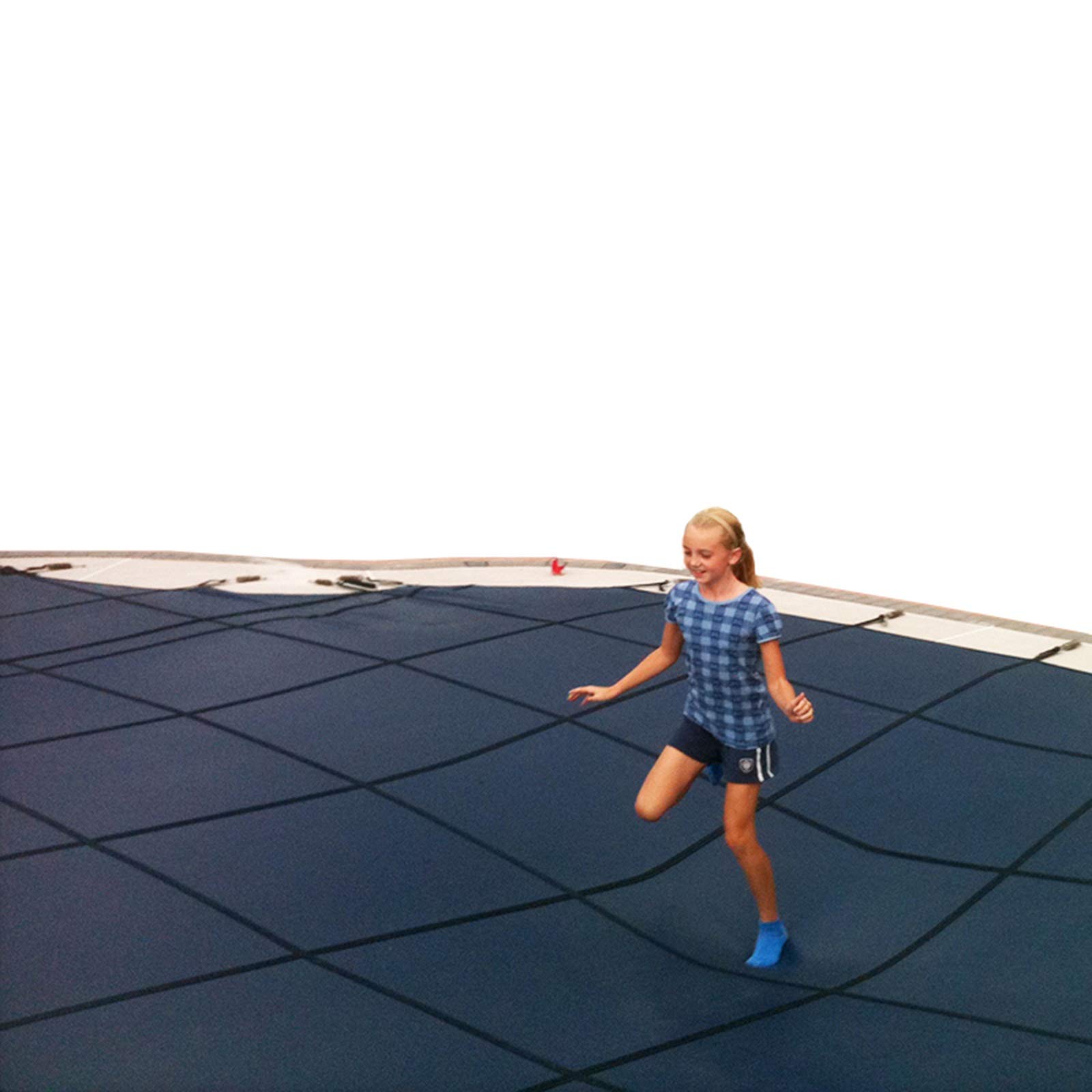 Cobertor Cubierta Fundas para Piscinas, Invierno Cubierta de Seguridad para Piscina Enterrada para Niños / Mascotas Seguro, Los Accesorios de Instalación Incluyen, Azul, 1m / 2m / 3m / 4m / 5m / 6m /