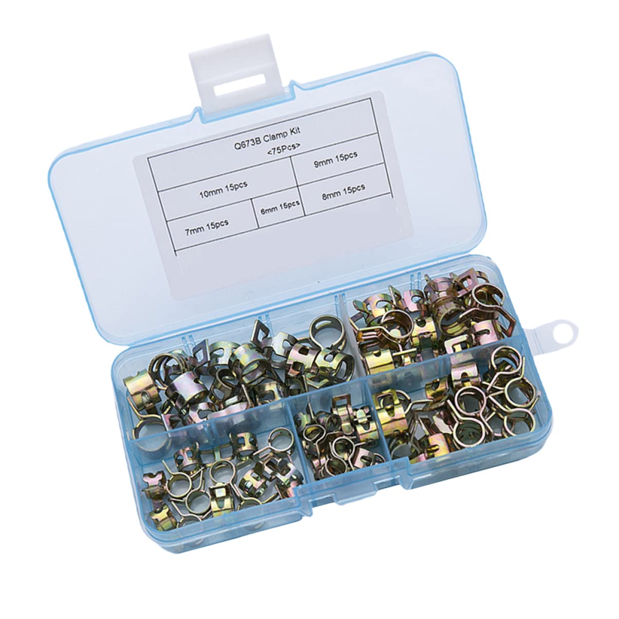 DOITOOL Lot de 2 Colliers de Serrage Universels en Métal pour Tuyaux M8 Et M10 Légers 75 Pièces