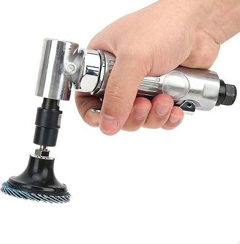 Garosa Mini lijadora neumática de ángulo recto amoladora de troqueles de aire 20000-25000rpm Kit de herramientas de pulido neumático con disco Emery
