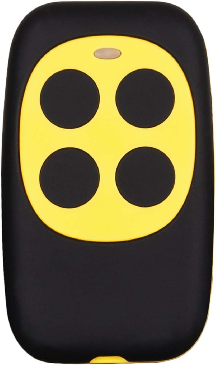 XIHADA Universal Garage Door Remote Garage Remote Gate Opener Remote Universal Gate Remote Control Homelink Remote Programmable Learning Garage Door Remote Multi Frequency 280MHZ-868MH (1 PC, Yellow)