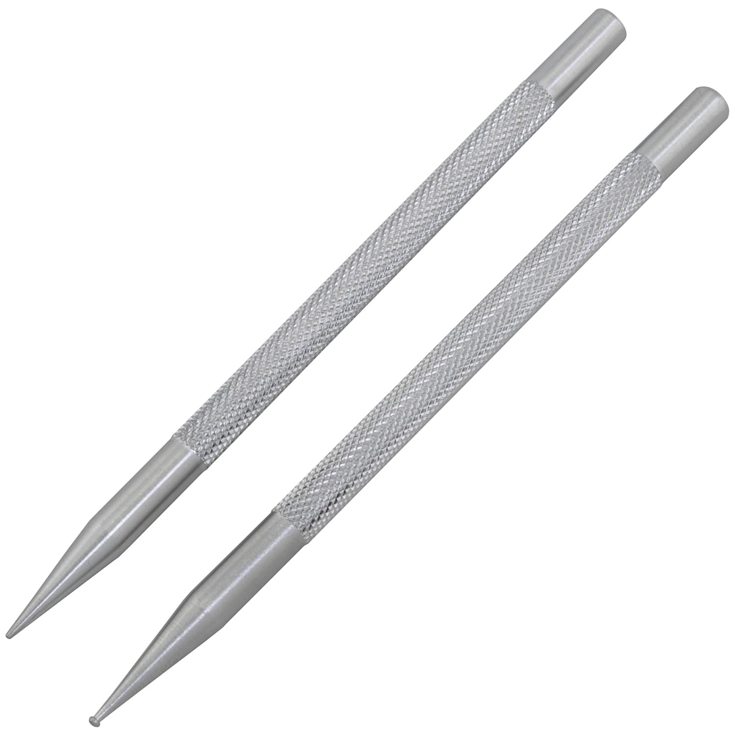 Stylos de coupe pour cuir en acier inoxydable - 2 outils de sculpture fins pour détails