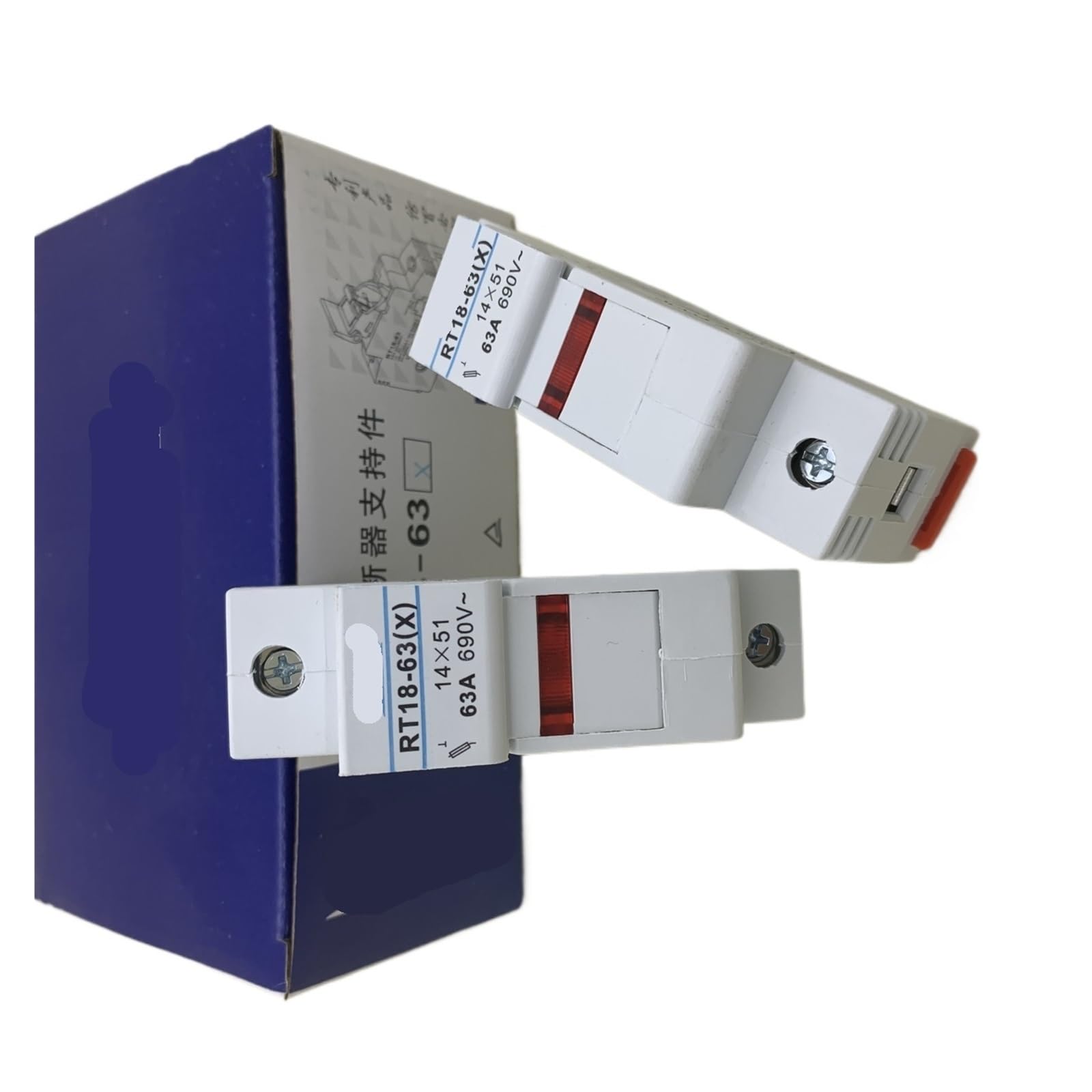 Fusible RT18-63X évite surchauffe triphasée base 3P 63A indicateur panne LED