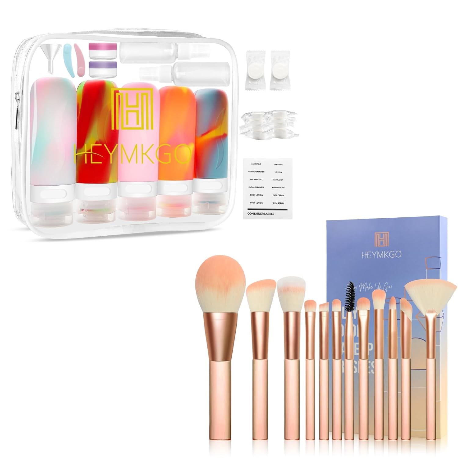 Travel Size Bottles for Toiletries with Labels Silicone