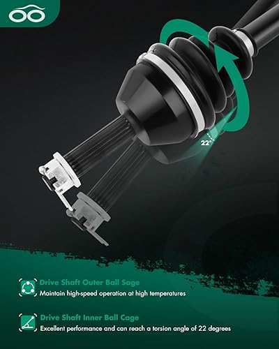 Vista 670 de SCITOO 1333081 1333947 Eje CV trasero izquierdo derecho para 2016-2020 para Polaris General 1000 2017-2020 para Polaris General 4 1000 2015-2018