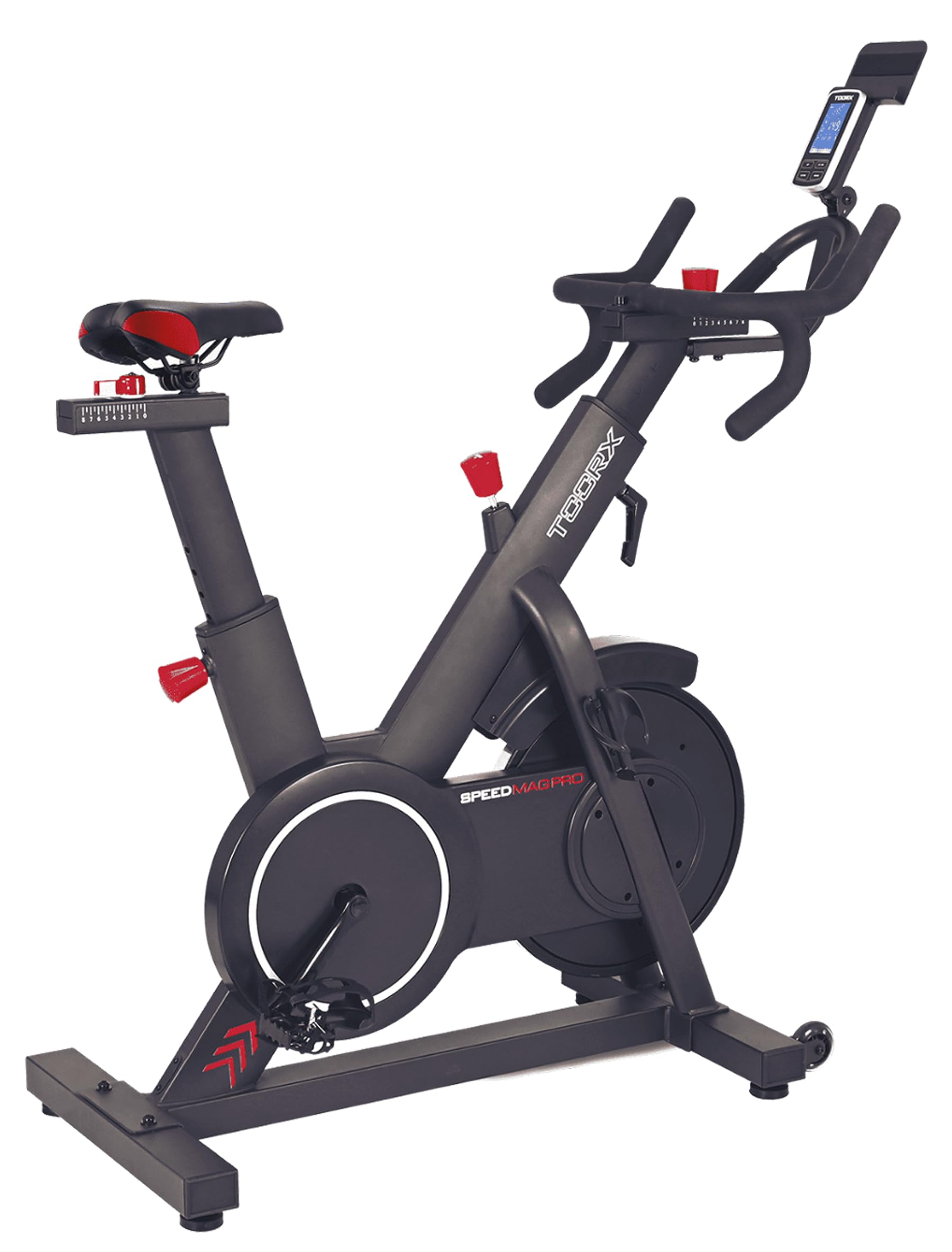 Toorx SRX-​SPEED-​MAG-​PRO [Spin Bike Magnetica Professionale Volano 20kg Indoor Cycle Spinning App Ready 3.0] Cyclette Spinning Cardio Fitness con Resistenza 24 Livelli LCD Watt RPM Kinomap Zwift
