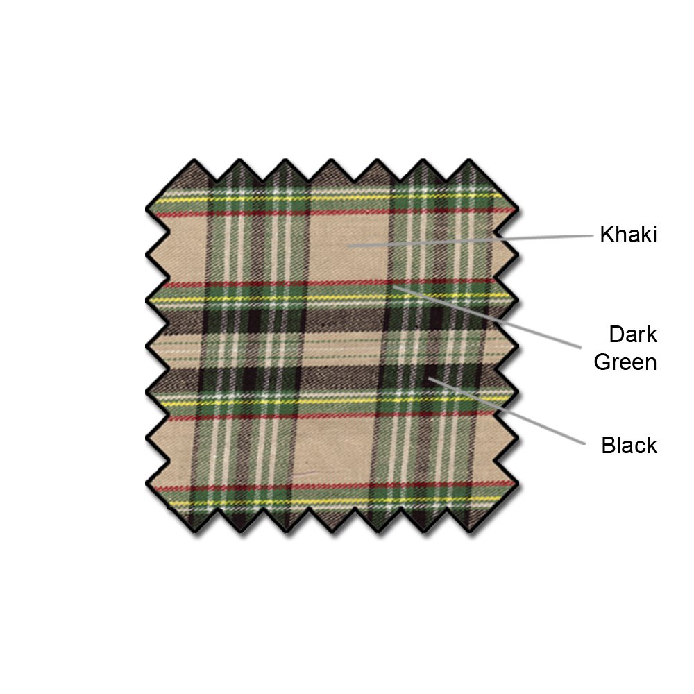 Golf Knickers Plaid Par 5' Youth Khaki Stewart Cotton/Ramie - XS 6-7 (22