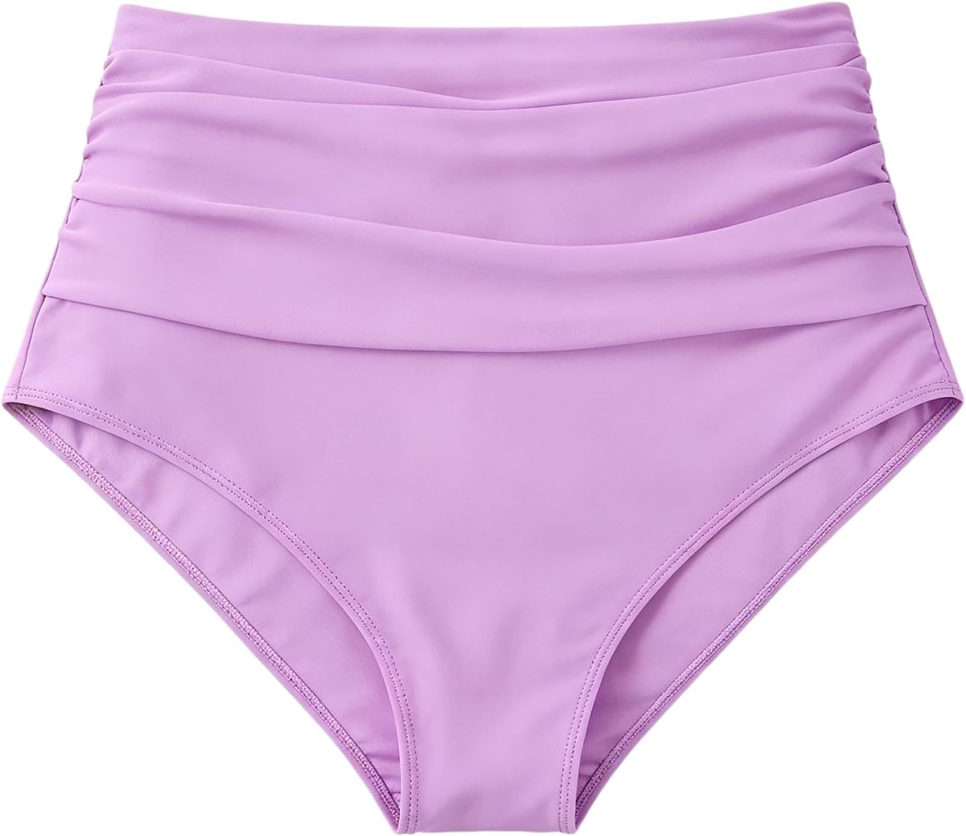 Girls Solid Color Swim Briefs for Jogging Exploration