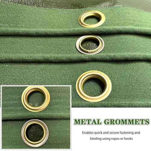 Bâche imperméable robuste en toile renforcée avec œillets pour camping et protection extérieure