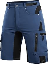 Cycorld Kurze Hosen Herren, Wanderhose Atmungsaktiv mit 6 Taschen Leichte Schneltrocknen Fahrradhose MTB Hose Radlerhose Manner Kurz Cargo Bermuda Shorts Treking Outdoorhose Sommer