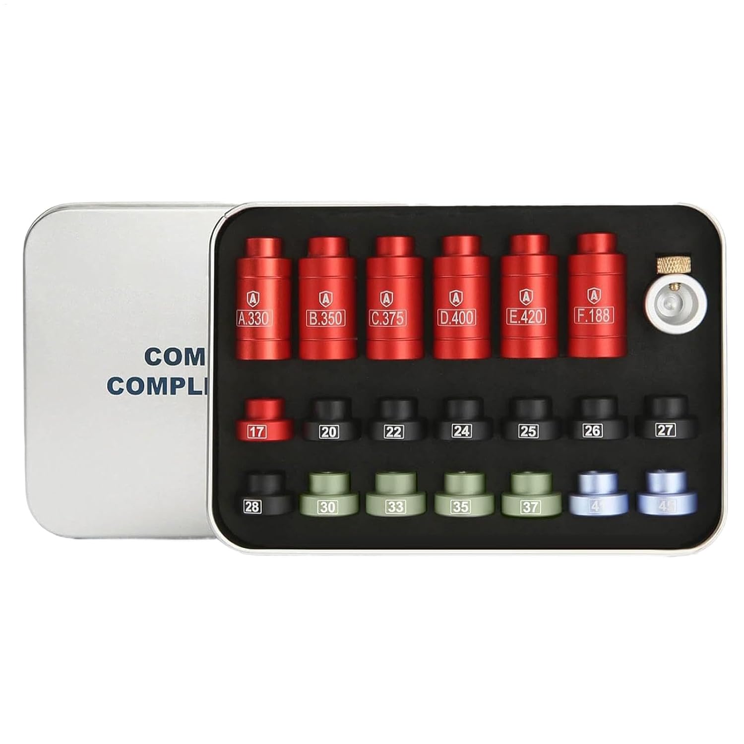Generic Headspace Comparator Kit - Headspace Meter with 14 Inserts and 6 Sockets Bullet Comparator Kit for Reloading