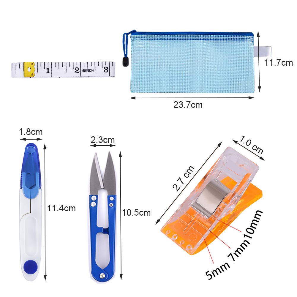 Kit Cucitura Ripper - 4 Pezzi Con Tagliacuciture, Forbici E Metro A Nastro - Per Rimozione Filo - Foto 6