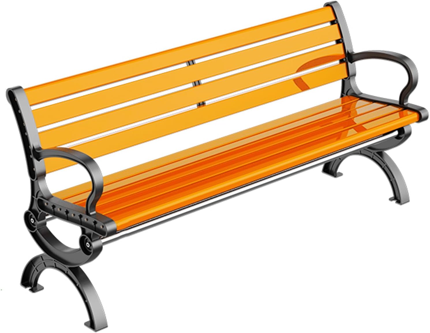 Hynbdesテラスベンチ、ガーデンベンチ、屋外パティオベンチ、背もたれなしガーデンベンチ、背もたれ付きガーデンベンチ 耐候性バルコ