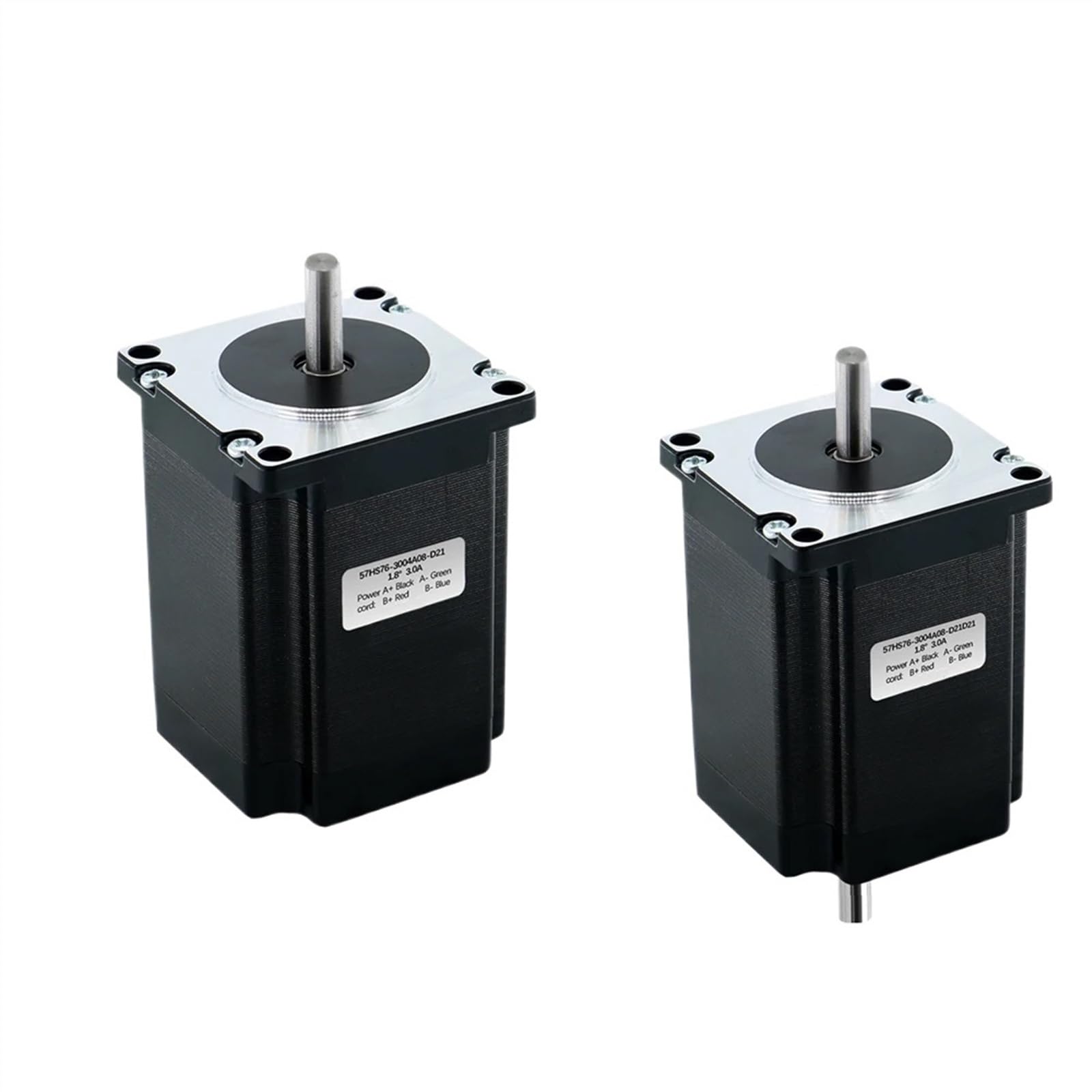 Moteur Pas à Pas Nema23 57HS76, 2 Phases, 4 Fils, 2N.m, 2,8a/3a, 76mm de Longueur, D 6.35mm/8mm, for équipement de Moniteur d'imprimante 3D(8mm Single Shaft)