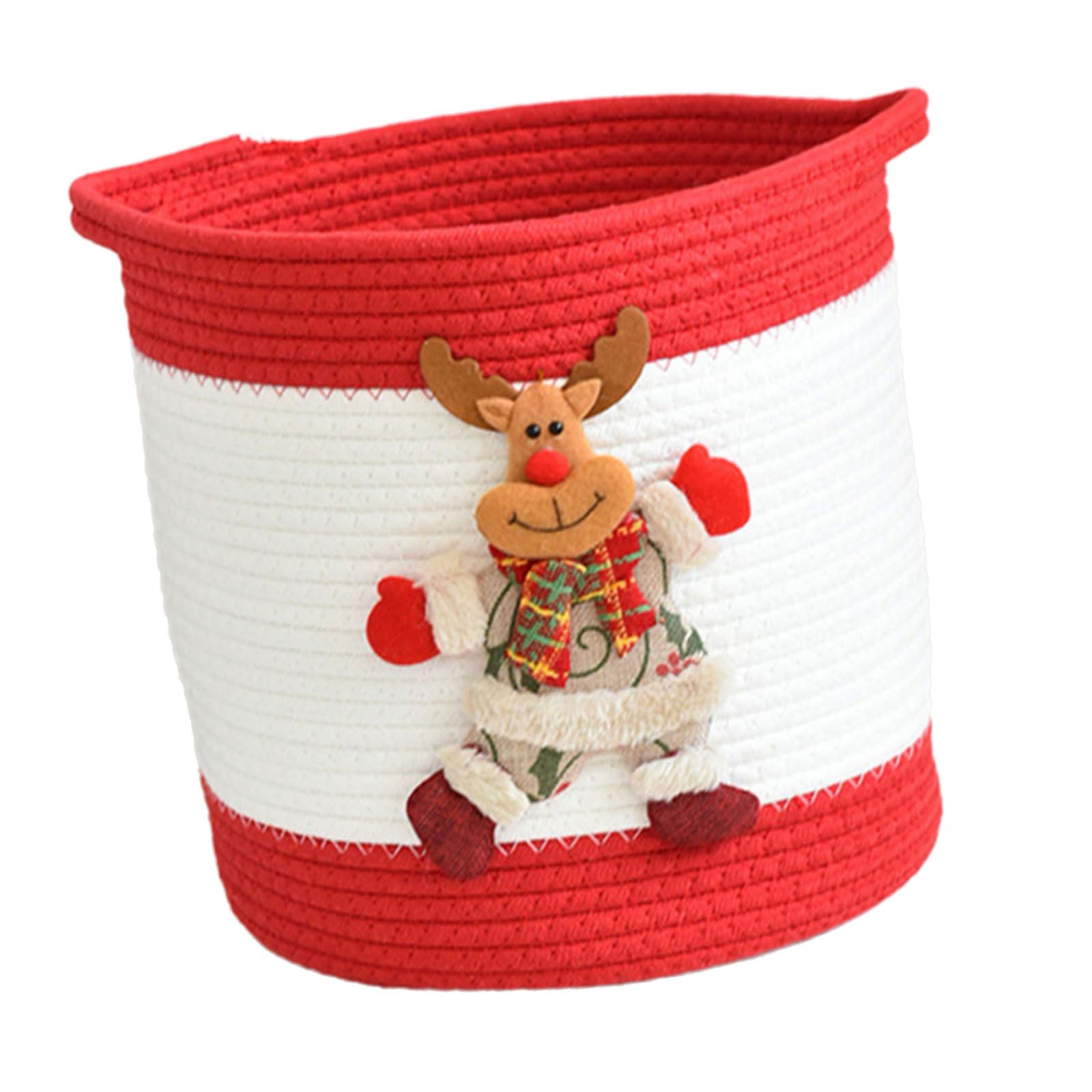 Panier en corde de coton haut de gamme pour décoration de Noël pure