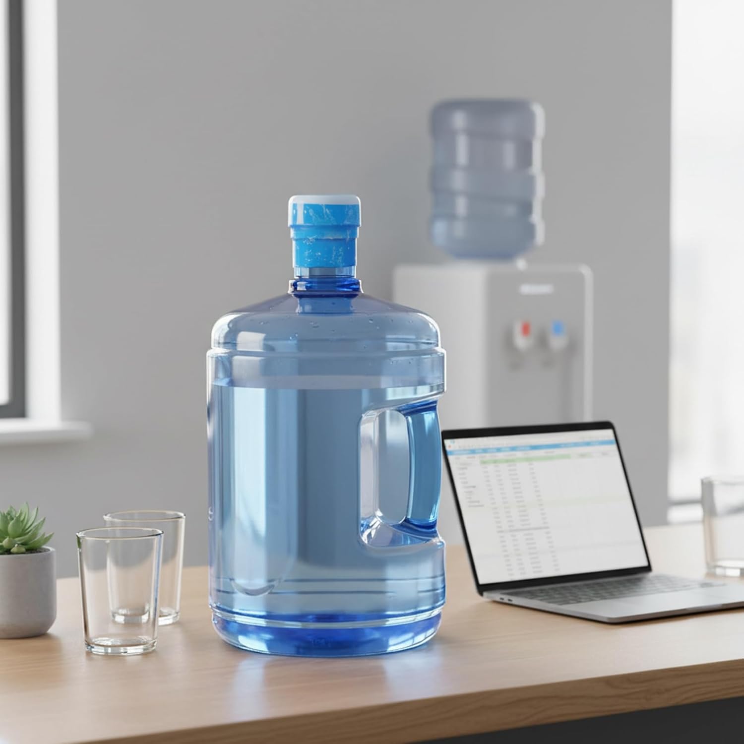 Camping Water Jug 5L Water Container with Handle and Dudtproof Lid for Camping Hiking Picnic Outdoor Emergency Jug, Container for, Storage Containers, Conta