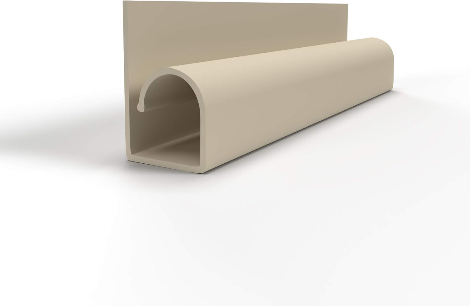 Electriduct Small Hook Channel Cable Raceway Desk Cord and Wire Organizer - 16 Inch (Pack of 6) - Brown