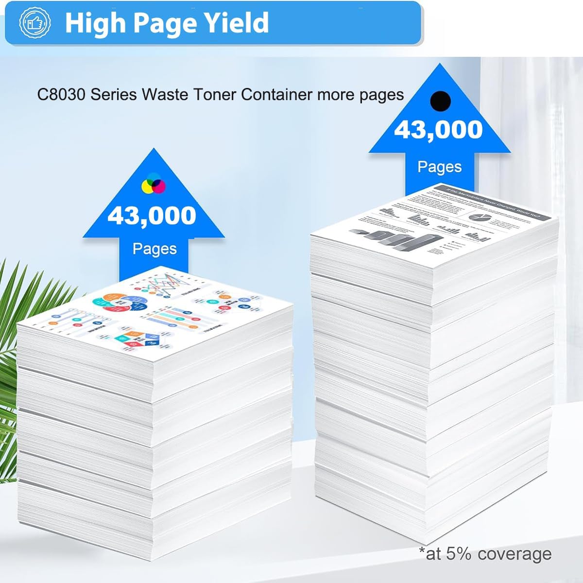 Compatible AltaLink C8030/C8035/C8045/C8055/C8070 Waste Toner Container (43,000 Pages) - 008R13061 Waste Toner Cartridge Replacement for Xerox AltaLink C8030 C8035 C8045 C8055 C8070 Printer