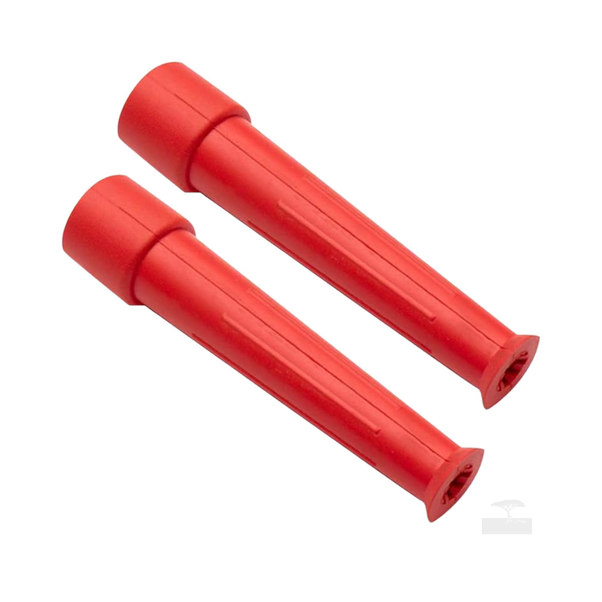Anti-Splash Tap Swirl Nozzles, 2 x Red Swirls for 1/2-inch Taps, Large, Red