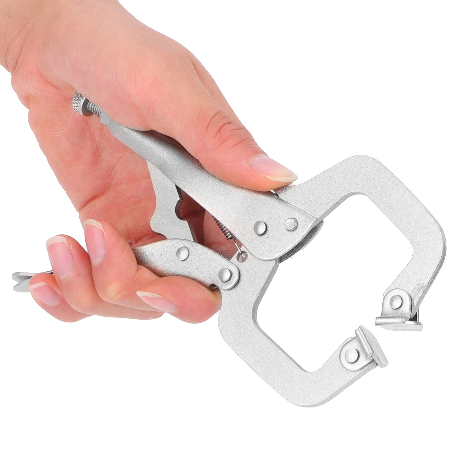 Yuecoom Wide Jaw Opening Pliers, Locking Pliers Woodworking Clamp Fixing Welding MultiFunction Tool for Home
