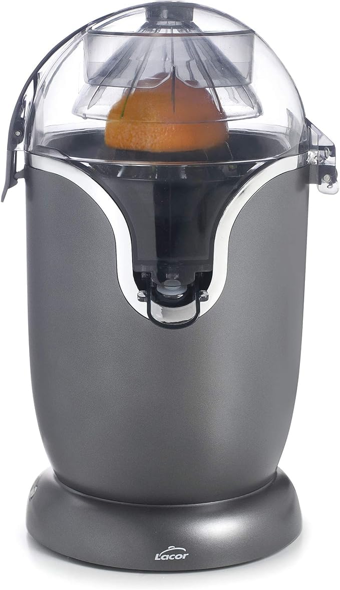 Suinga Exprimidor eléctrico, Totalmente automático, Exprime todo tipo de cítricos: Naranjas, limones, limas, Libre de BPA, 400 ml